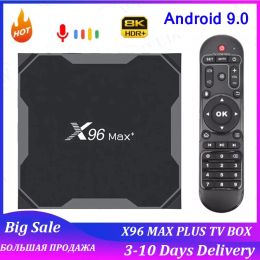 Box Android 9.0 X96 Max plus Smart TV Box Amlogic S905X3 X96 Max+ 4GB 32GB 64GB 8K 1080P 2.4G 5G Dual Wifi Set Top Certified Box