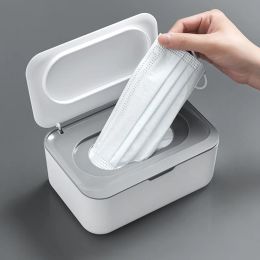 Wet Wipes Dispenser with Lid Dustproof Tissue Storage Box for Home Office Baby Wet Tissue Mask Storage Box Kitchen Organiser