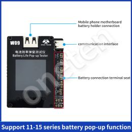 OSS W09 Pro V3 Battery Life Pop-up Tester For iPhone 11 12 13 14 15 Series Solve Window Pop-up Modify Battery Efficiency