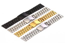 1 Piece s MenWomen Soild Stainless Steel Watch Bracelet Watchband 18mm 20mm 22mm 24mm With Smooth Head Different Colors1674690