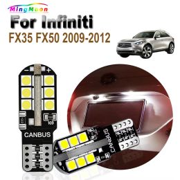 2Pcs T10 Car LED Bulbs Parking Licence Plate Lamp For Infiniti FX35 FX50 2009 2010 2011 2012 Car Interior Lights
