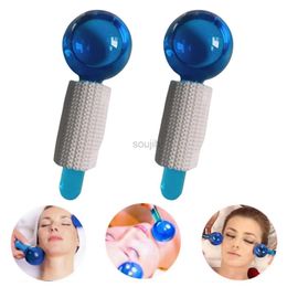 Face Massager 2Pcs Energy Enhance Circulation Ice Globes Ice Roller Cold Skin Face Roller Wrinkle Remover Reduce Puffiness and Dark Circles 240409