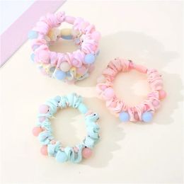 5Pcs Women Hair Scrunchies Girls Candy Elastic Hair Rubber Bands Hair Gum/Tie Ponytail Hair Holders Hair Accessories