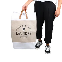 Laundry Bags Closet Baskets Large Basket Water Proof Freestanding Hamper Collapsible Tall Clothes With Extended