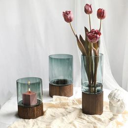 Vases Luxury Modern Art Transparent Glass Vase Decoration Home Decor Nordic Mdoern Large For Flowers Living Room Gift