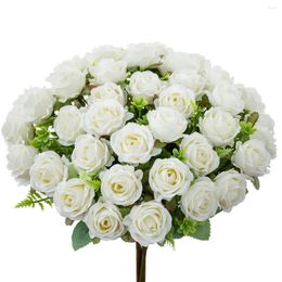Decorative Flowers 1pc Artificial Silk Rose For Wedding Bridal Bouquet Garden Roses Arch Home Christmas Wreaths S Diy
