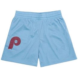 Shorts Men's Casual Sweatpants Summer Hole Model Printed Large Size Mesh Quick Dry Pants Training Pants
