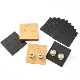 50pcs Paper Card Earrings Display Cards Stand Cardboard Packaging Ear Studs for DIY Display Jewellery Accessories Small Businesses