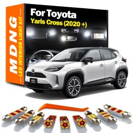 MDNG 11Pcs Canbus Car LED Interior Light Kit For Toyota Yaris Cross 2020 2021 2022 Vehicle Bulb Dome Map Reading Trunk Lamp