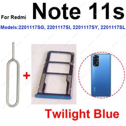 Sim Card Tray Holder For Xiaomi Redmi Note 11 11S 11 Pro 4G 5G SIM Card Slot Card Adapter Reader Replacement