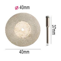 Diamond Cutting Disc Set For Dremel Rotary Accessories Circular Saw Blades Abrasive Grinding Wheels Disk Mandrel Power Tool