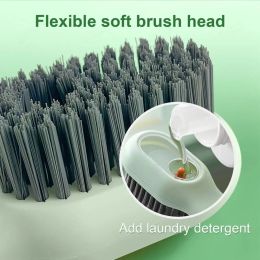 Cleaning Brush Long Handle Cleaning Shoe Clothes Board Clothes Brush Long Handle Liquid Shoe Brush Household Cleaning Tools