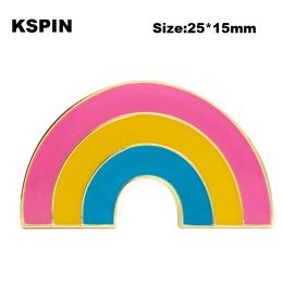 Pansexual Pride Metal Flag Pin Badge Decorative Brooch Pins for Clothes XY0135-1