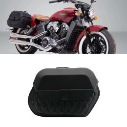 Right Saddlebag Waterproof Leather PE Motorcycle Right Side Bag 19.5L for Indian Scout / Sixty Luggage Saddle Carrying Bag-Right