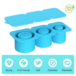 Baking Moulds Drinks Silicone Mold Food-grade Leakproof Ice Tray With Lid For Diy Capacity 3 Easy