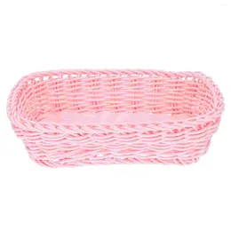 Laundry Bags Rattan Baskets For Storage Preparation Desktop Multipurpose Serving Tray Sundries Finishing