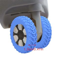 New 4pcs Luggage Protector Silicone Caster Shoes Travel Luggage Suitcase Reduce Noise Guard Cover Accessory