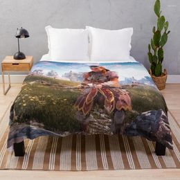 Blankets Horizon Zero Dawn Throw Blanket Cute Plaid Multi-Purpose Nap Soft Big