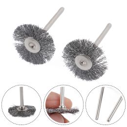 20pc Drill Brush Wire Wheel Brush 3.175*25/5mm Metal Polishing Wood Carving Brush For Electrical Grinder Rotary Tool Accessories