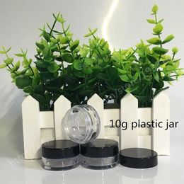 Storage Bottles 500 X10 G Clear Plastic Cosmetic Jar Promotion Cream Glitters Bottle Sample Packaging Wholesale