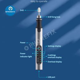 Qianli MaAnt D1 Electric Grinding Pen Intelligent Charging Engraving Pen Phone CPU IC Polishing Lattice Cutting LCD OCA Remover