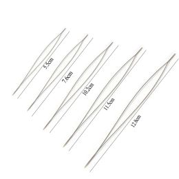 5/10/20Pcs Beading Needles Pins Open Curved Needle Beads Bracelet Necklace Jewellery Making Tools Handmade Beaded Threading Pin