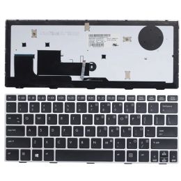 Keyboards GZEELE US Laptop Keyboard for HP EliteBook Revolve 810 G1 810 G2 810 G3 backlight keyboard D7Y87PA 706960001 US Keyboard SILVER