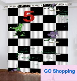 High-end Cartoon Digital Printing Punch-Free Boys Dormitory Shading Bedroom Cartoon Curtain Production Only Curtains