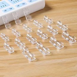 20pcs/set Self-adhesive Cable Winder for Computer Charge Cable Keyboard Mouse Cable Management Holder Clips Line Wire Organizer