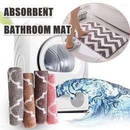 Bath Mats Quick Drying Non-Slip Mat Kitchen Entrance Multicolor Absorbent Bathroom 40x60cm Under The Sink Plush Carpet