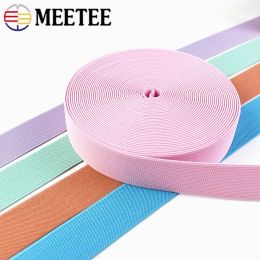 Meetee 5/10yards 30mm Double-sided Thicking Elastic Bands for Skirt Pants Waist Belt Clothing Rubber Band DIY Sewing Accessories