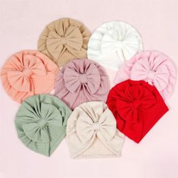 Baby Bowknot Hat Infant Soft Beanie Hat Turban Cap Universal Baby Head Accessory Drop Shipping