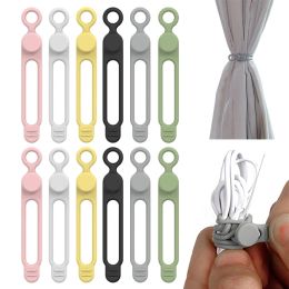 Phone Cable Organizer Earphone Clip Charger Cord Management 3 Hole Line Storge Holder Clips Data Line Bobbin Winder Straps