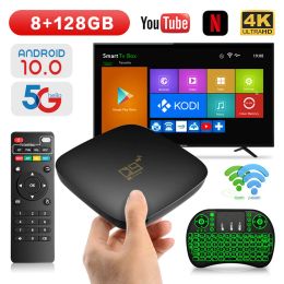 Box Android 10.0 TV BOX 16GB 256GB 8G 128G D9 TV Box 2.4G 5GWIFI 905 Core 4K 4D bluetooth TV receiver 1280P Fast Set Top Youtube Set