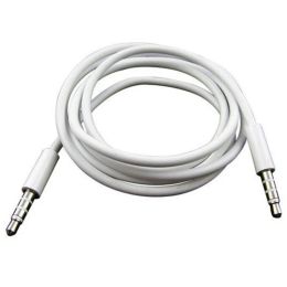 1M 3.5mm Male to Male Stereo Audio Jack AUX Cable for android phone speaker white LL