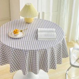 Table Cloth Wind Grid Tablecloth Velvet Girl Heart Student Desk Po Background G6Y736