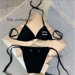 chanelsandals Designer High Quality Luxury France Paris Women Beach Black Swimsuit Swimwear Bikini Womens Swimwear Bathing Sexy Summer Womans 313