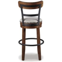 Farmhouse Pub Height Barstool Benches for Kitchen Bar Chair With Backrest Brown High Kitchen Stool Chairs