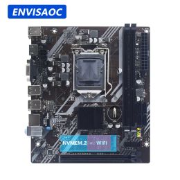 Motherboards ENVISAOC H61 Motherboard LGA 1155 Support Intel Core i3/i5/i7 CPU 2nd And 3rd Generations WiFi M.2 NVME SSD Dual channel DDR3