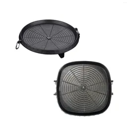 Pans Korean Grilling Pan Aluminium Baking Tray Sturdy Portable Cookware BBQ Plate Barbecue For Restaurant Yard Picnic