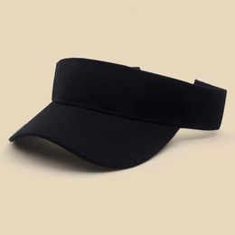 Men Women Adjustable Tennis Caps Sport Headband Classic Sun Sports Visor Hat Running Beach Outdoor 240403