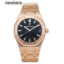 Men AudemPigut Aps Factory Watch Swiss Movement Abby Royal Oak Sign Rose Gold Bracelet Watch 15500OR.OO.1220OR.018KA8