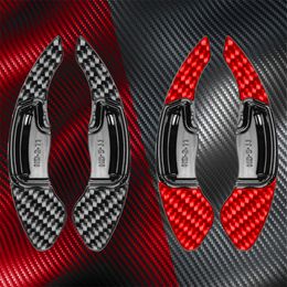 Red/Forged/Black Carbon Fiber Steering Wheel Center Control Modification Accessories Shifts Paddle For Acura MDX RDX RLX ILX TLX-L 10-23