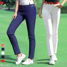 PGM Golf Kleidung Hosen Frauen Hoch elastische Hosen Sommer Spring Damen Casual Long Quickdrying Flared XSXXXL 240401