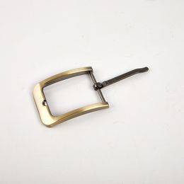 1pcs 40mm Metal Brushed Belt Buckle Men End Bar Heel bar Single Pin Belt Half Buckle Leather Craft Belt Strapp Webbing