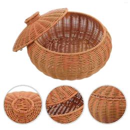 Mugs Plastic Baskets Storage For Organising Water Hyacinth Cover Kitchen Supply Fruit Woven With Lid