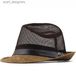 Wide Brim Hats Bucket Hats Simple Panama Hat Summer Sun Hats For Women Men Beach Straw Hat Fashion UV Sun Protection Travel Cap Chapeu Feminino Y240409
