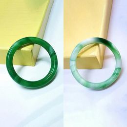 Bangle Imitation Jade Bracelet Green Women's Vintage Round Ladies Jewellery Gift