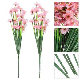 Decorative Flowers DIY Flower Arrangement Decor Wedding Crafts Artificial Violet Bathroom Decorations