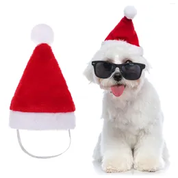 Dog Apparel Pet Costume Accessories Santa Hat Pets Adjustable Hats Small Claus Puppy Xmas Outfit